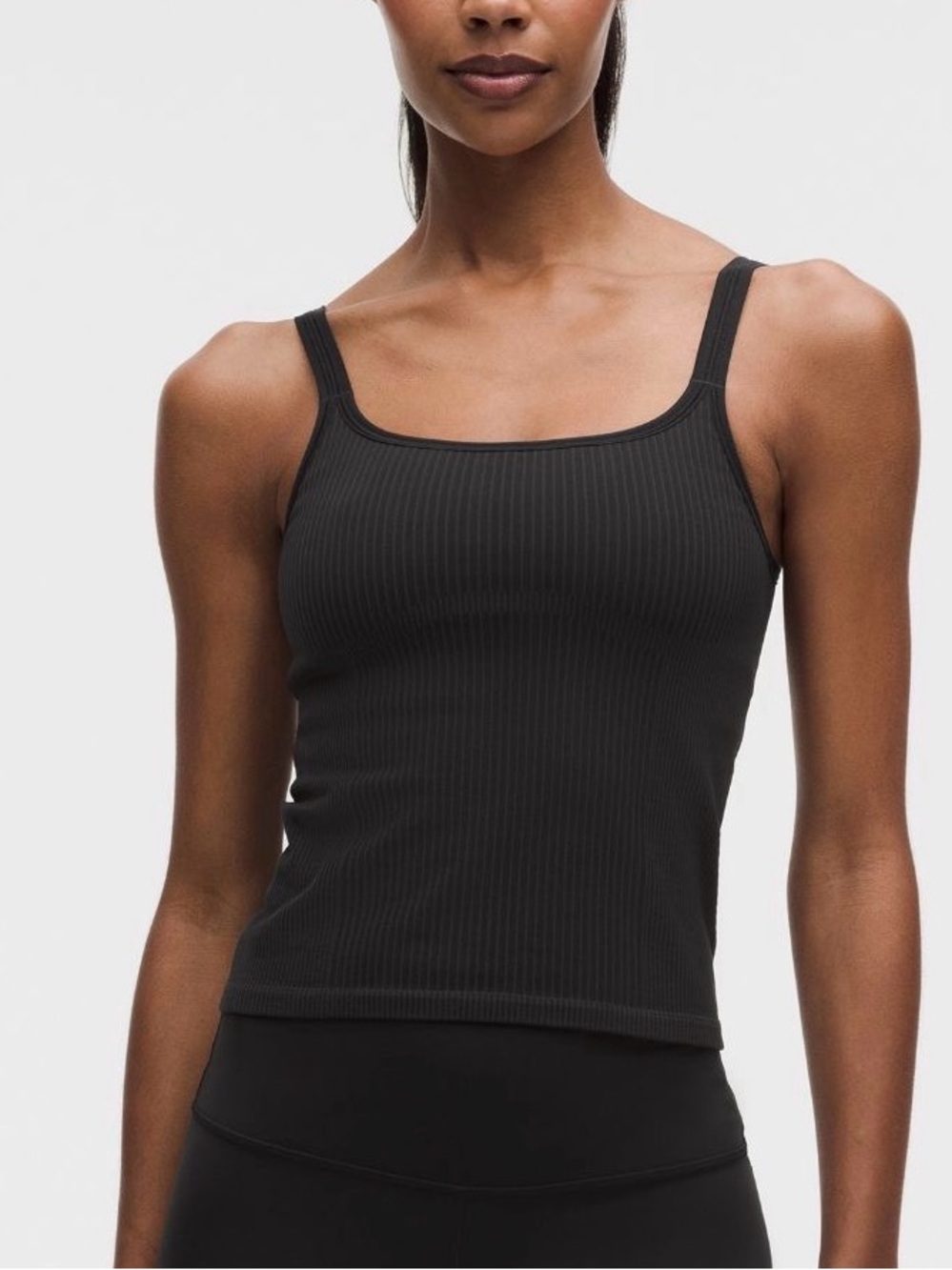 Lululemon Ebb to Street Scooped Neck Cropped Tank Top